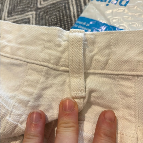 DENIM FORUM ARITZIA The 90s Joni High Rise Loose 29L altered US 31 white jeans - Picture 10 of 11